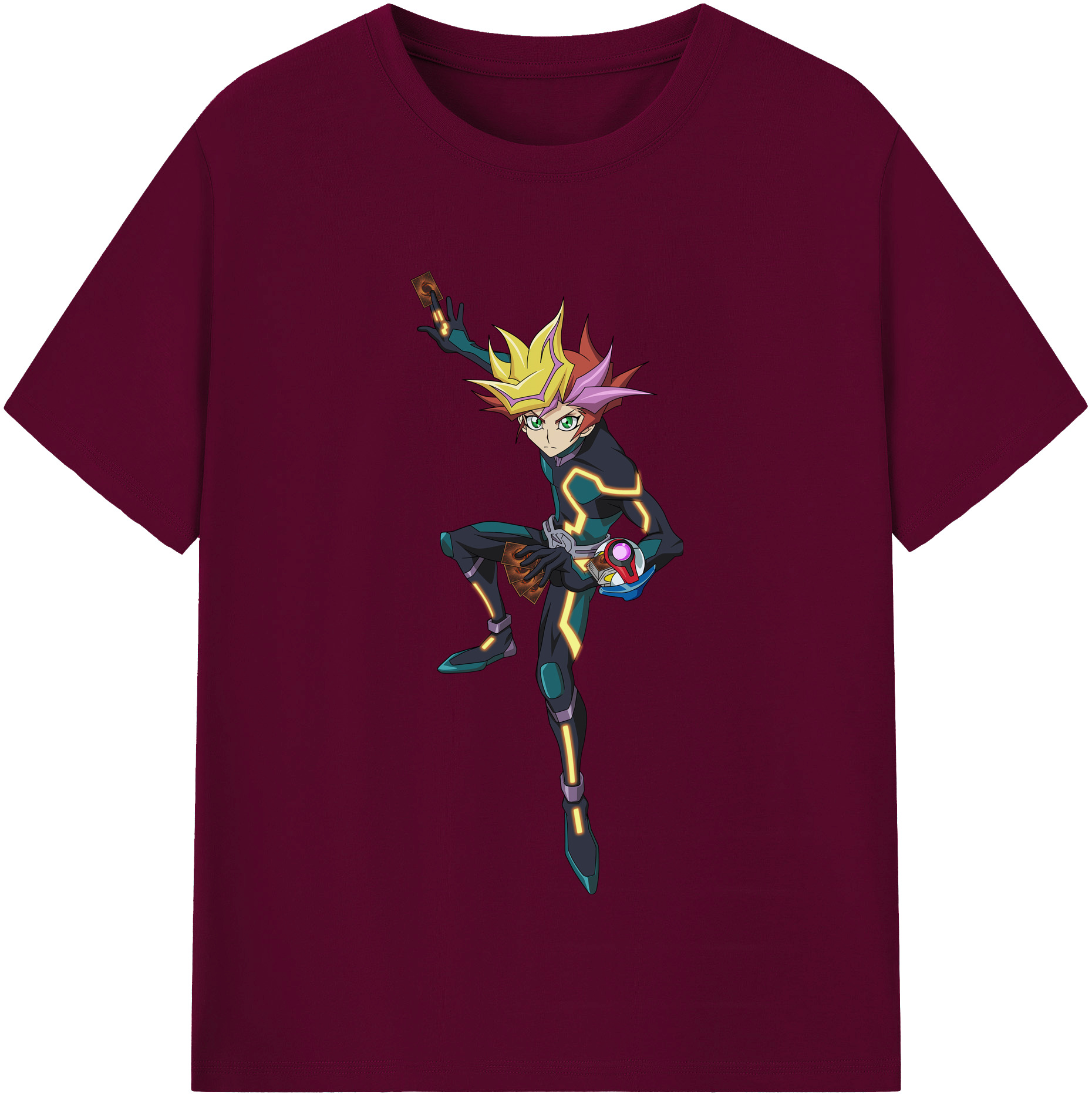 （画像用） 遊☆戯☆王 Yu-Gi-Oh! レディースカジュアルプリントTシャツ（綿100％）